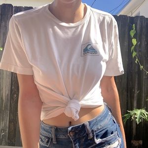 PURE WHITE EASY BREEZY QUIKSILVER TEE